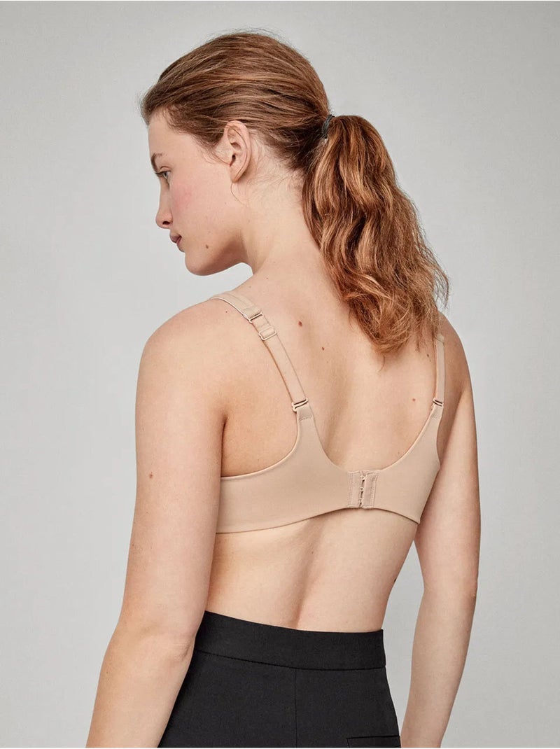 Soutien-gorge grande capacité avec armature et sans mousse. Rose - Kiabi