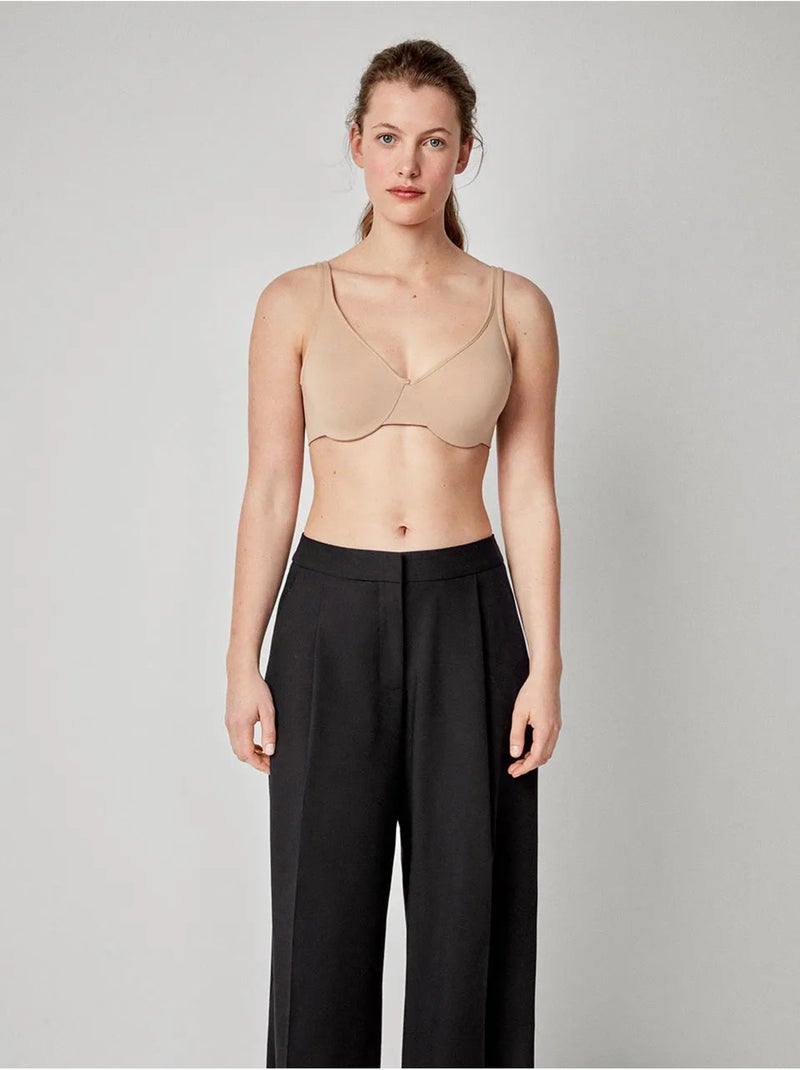 Soutien-gorge grande capacité avec armature et sans mousse. Rose - Kiabi