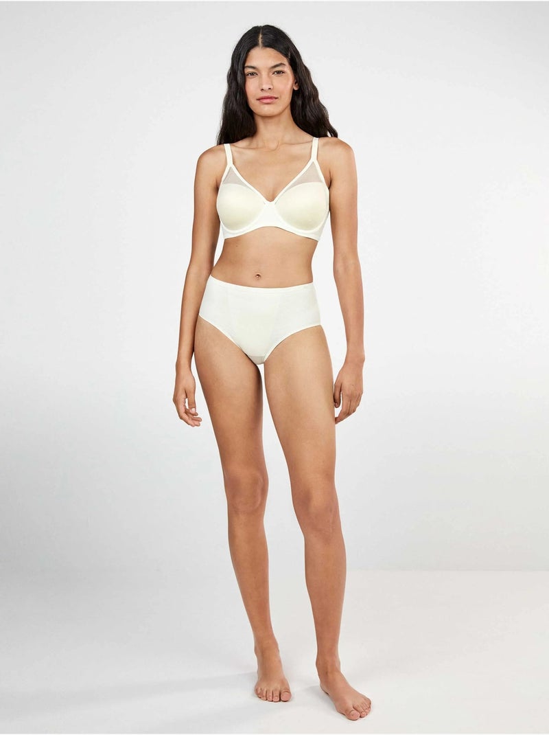Soutien-gorge grande capacité en plumetis Beige - Kiabi