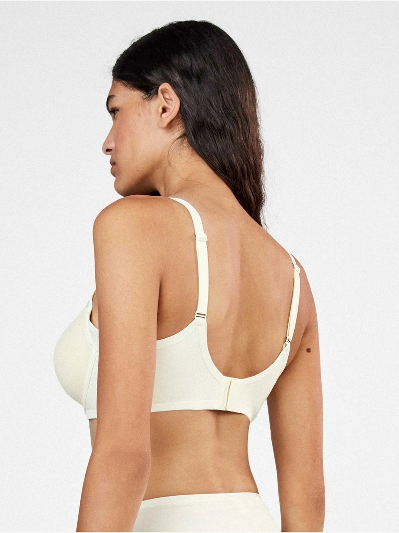 Soutien-gorge grande capacité en plumetis Beige - Kiabi