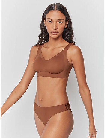 Soutien-gorge grande capacité sans armature et mousse amovible