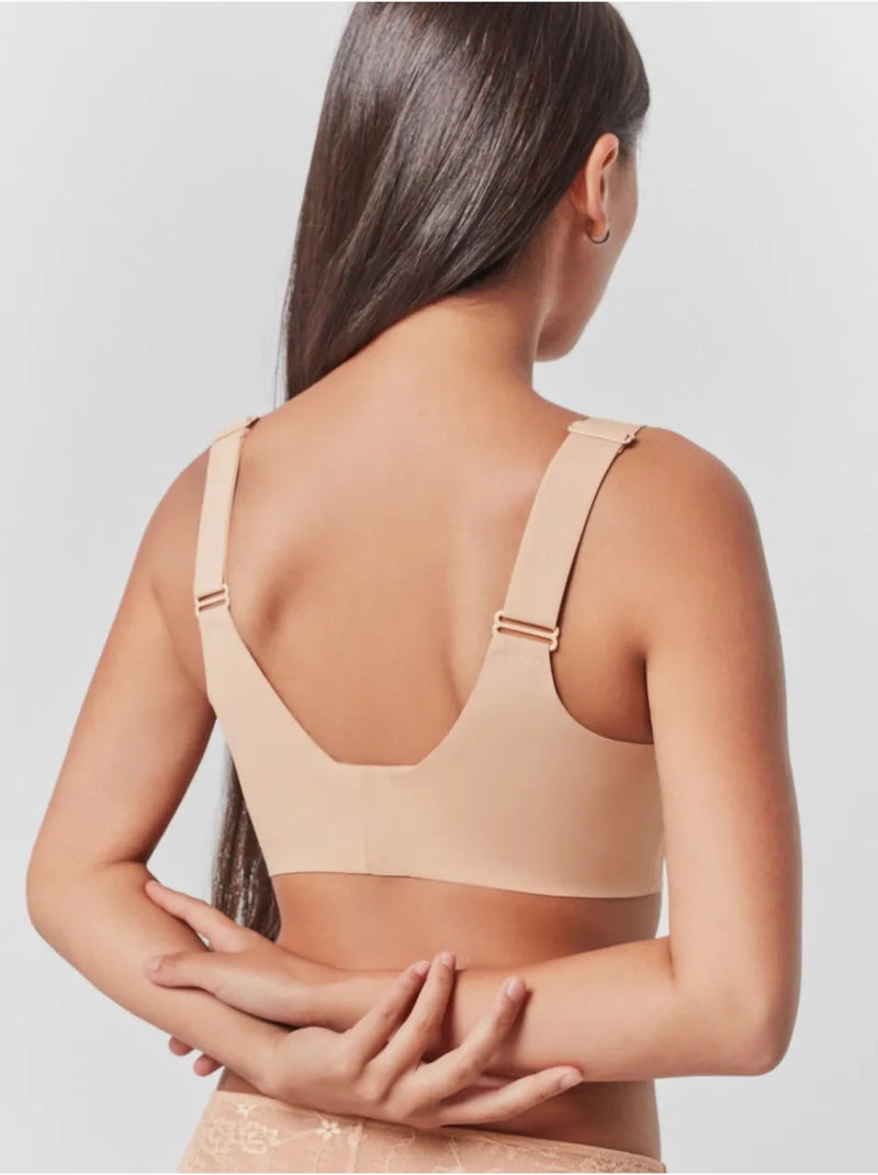 Soutien-gorge grande capacité sans armature et mousse amovible Rose - Kiabi