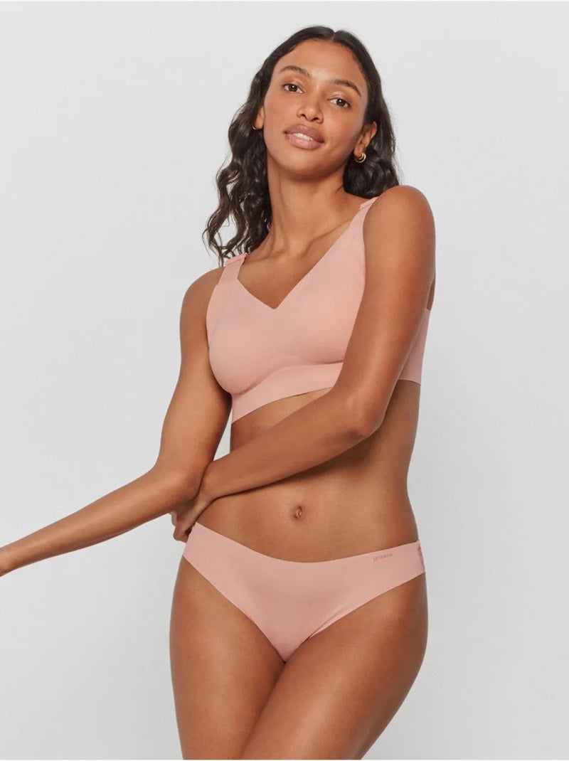 Soutien-gorge grande capacité sans armature et mousse amovible Rose - Kiabi