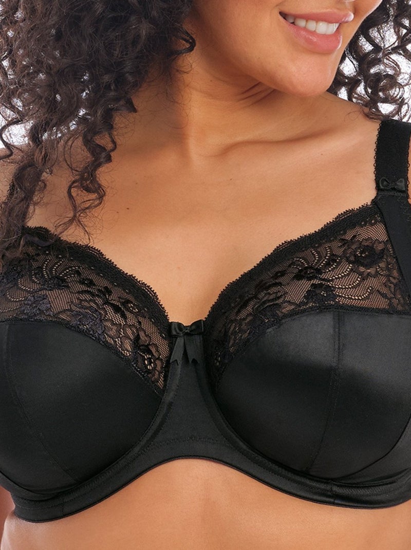 Soutien-gorge grande taille à armatures Morgan Noir - Kiabi