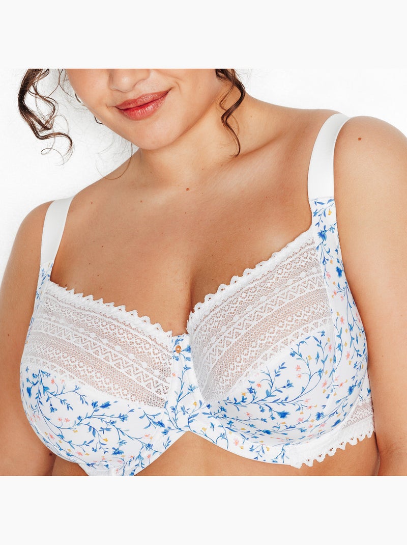 Soutien-gorge grande taille Douce - RougeGorge Lingerie Blanc Multicolore - Kiabi