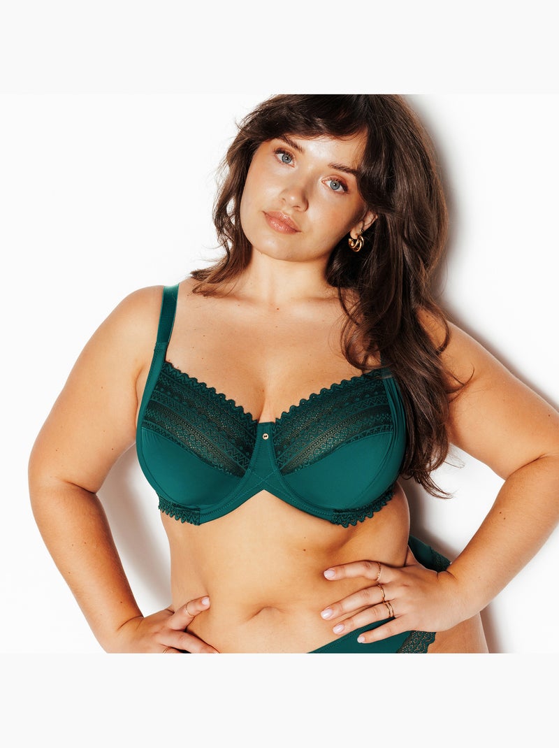 Soutien-gorge grande taille Douce - RougeGorge Lingerie Vert - Kiabi