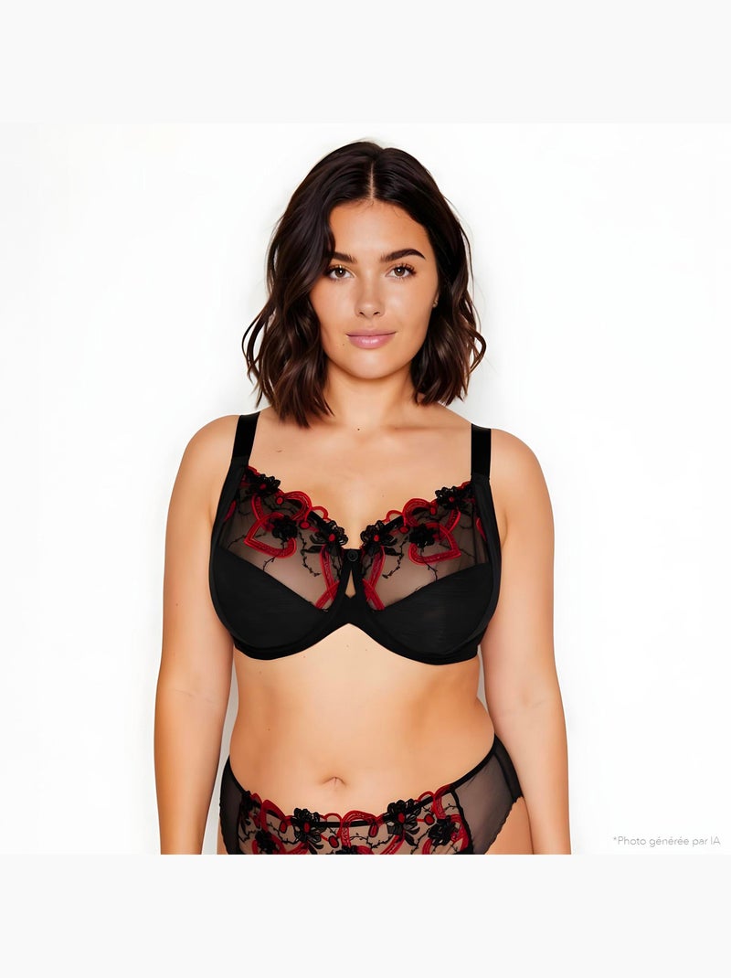Soutien-gorge grande taille Imelda - RougeGorge Lingerie Noir Multicolore - Kiabi