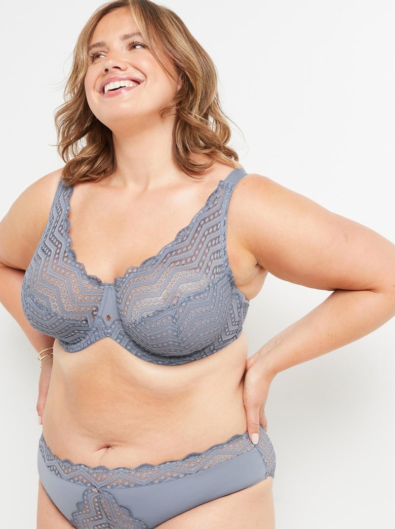 Soutien-gorge grands bonnets Beatrice - RougeGorge Lingerie Bleu clair - Kiabi