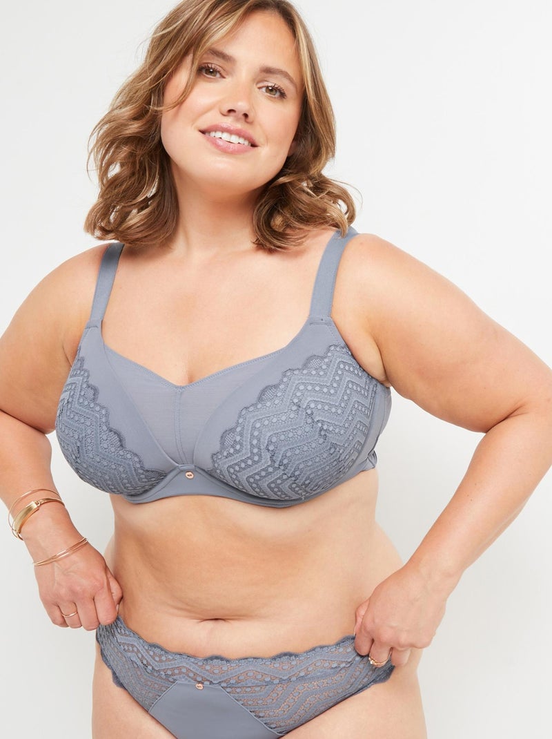 Soutien-gorge grands bonnets Beatrice - RougeGorge Lingerie Bleu clair - Kiabi