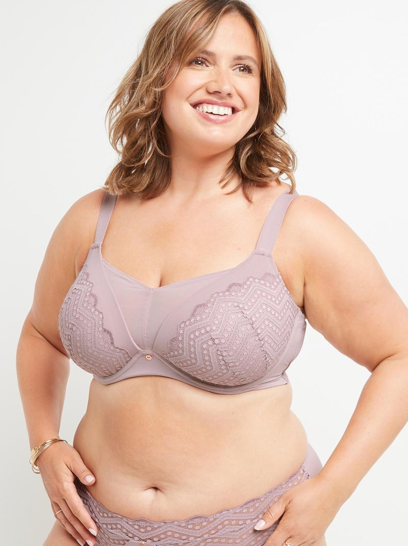 Soutien-gorge grands bonnets Beatrice - RougeGorge Lingerie Mauve lilas - Kiabi
