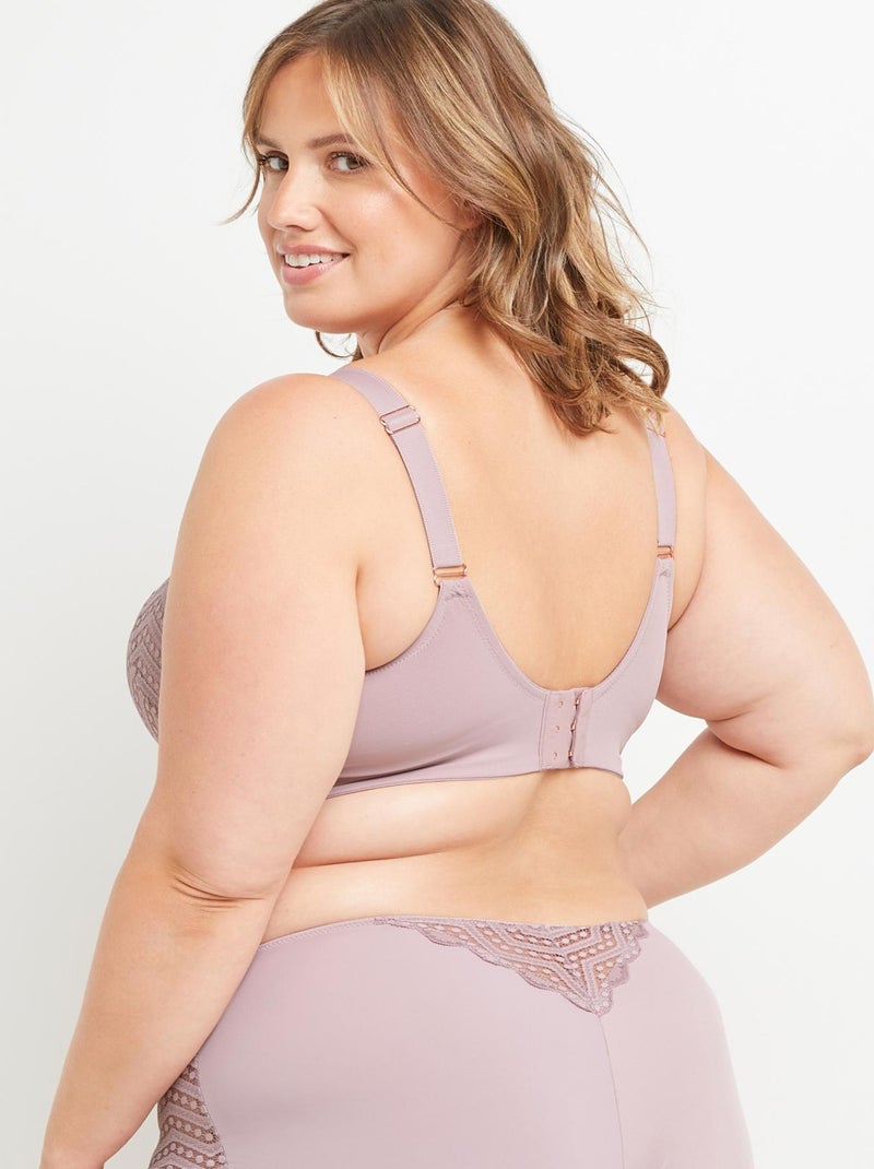 Soutien-gorge grands bonnets Beatrice - RougeGorge Lingerie Mauve lilas - Kiabi
