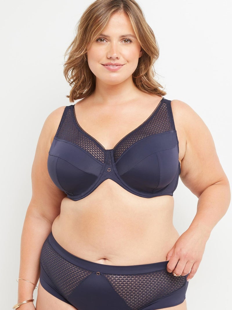 Soutien-gorge grands bonnets Bernadette - RougeGorge Lingerie Bleu marine - Kiabi