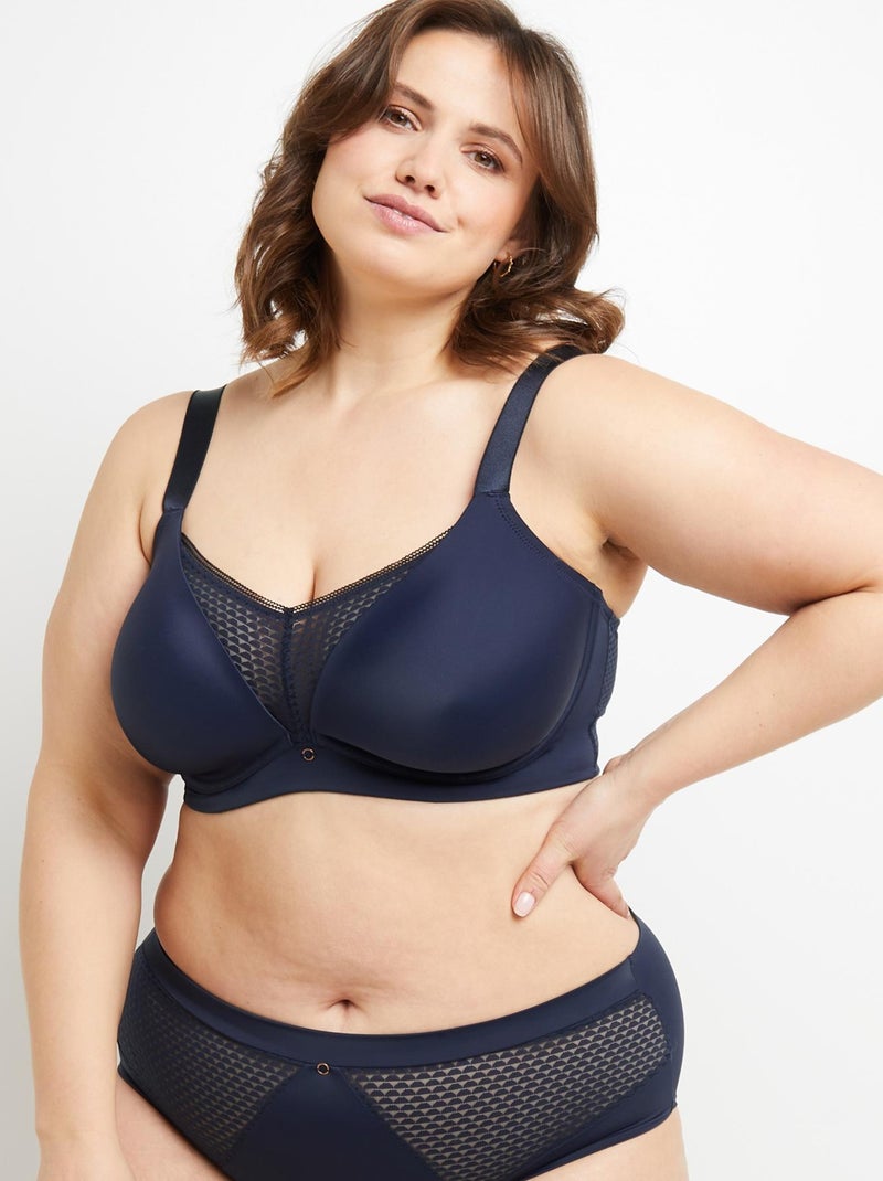 Soutien-gorge grands bonnets Bernadette - RougeGorge Lingerie Bleu marine - Kiabi