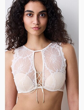 Soutien-gorge halter rembourré eyelash penti