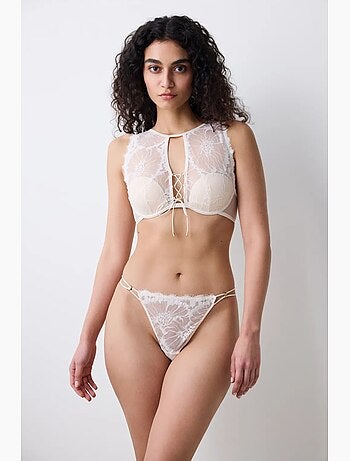 Soutien-gorge halter rembourré eyelash penti