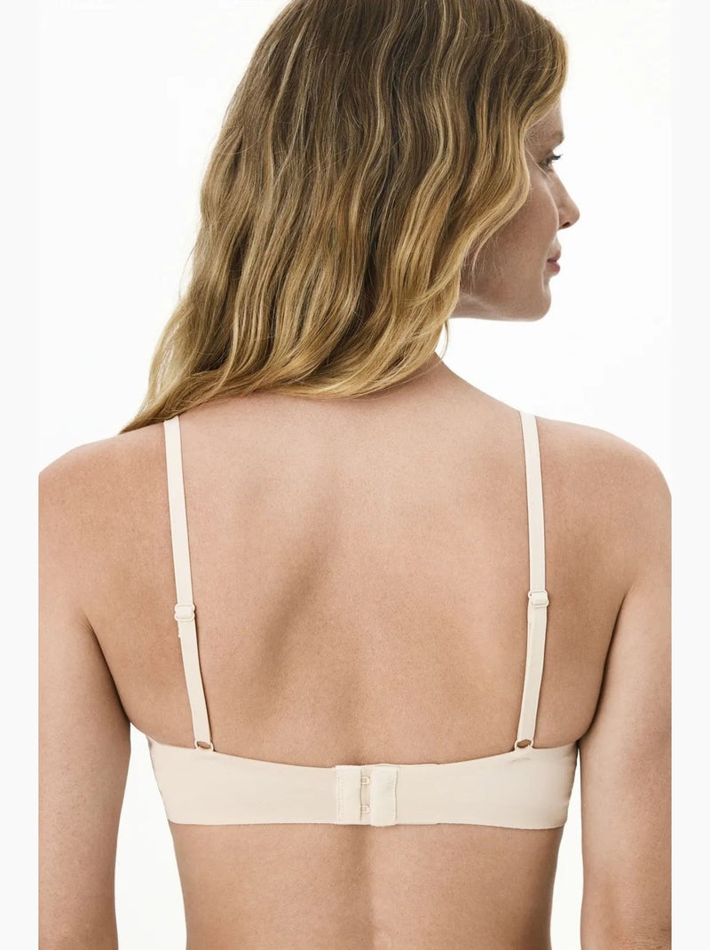 Soutien-gorge invisible 24 hours à coussinets amovibles penti Beige argile - Kiabi