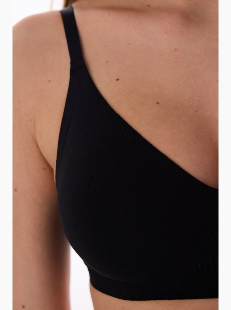Soutien-gorge invisible sans armatures penti Noir - Kiabi