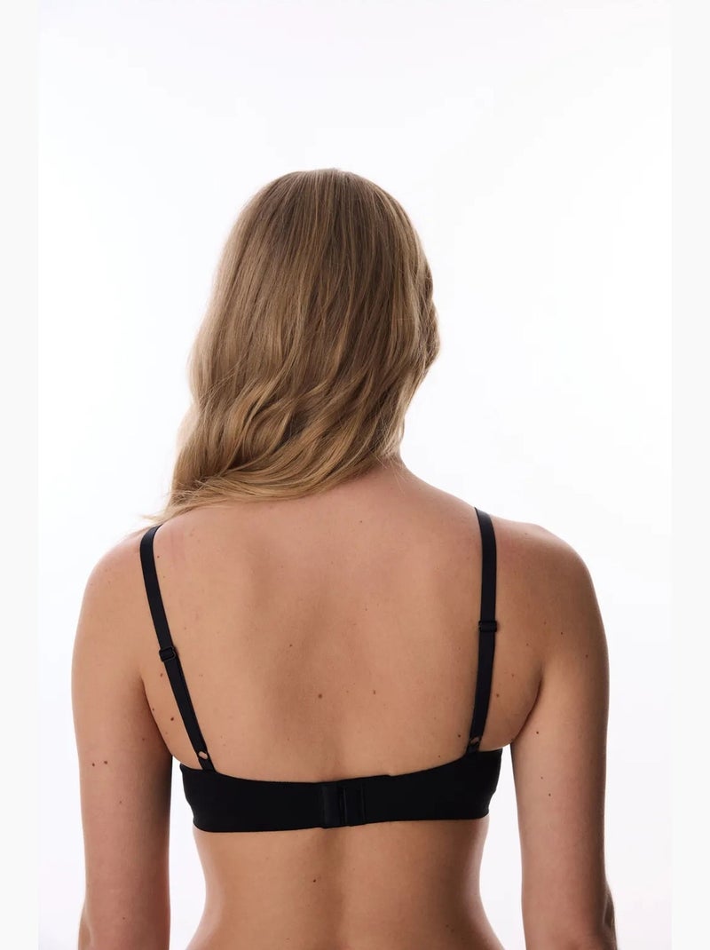 Soutien-gorge invisible sans armatures penti Noir - Kiabi