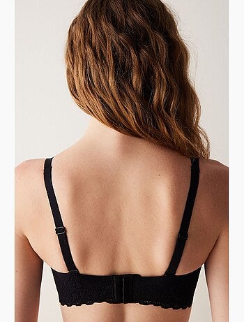 Soutien-gorge invisible sans coutures à détail dentelle penti