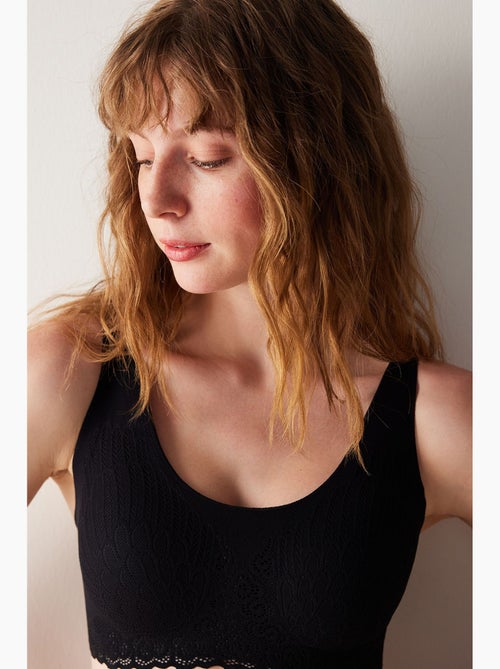 Soutien-gorge invisible sans coutures à détail dentelle penti - Kiabi
