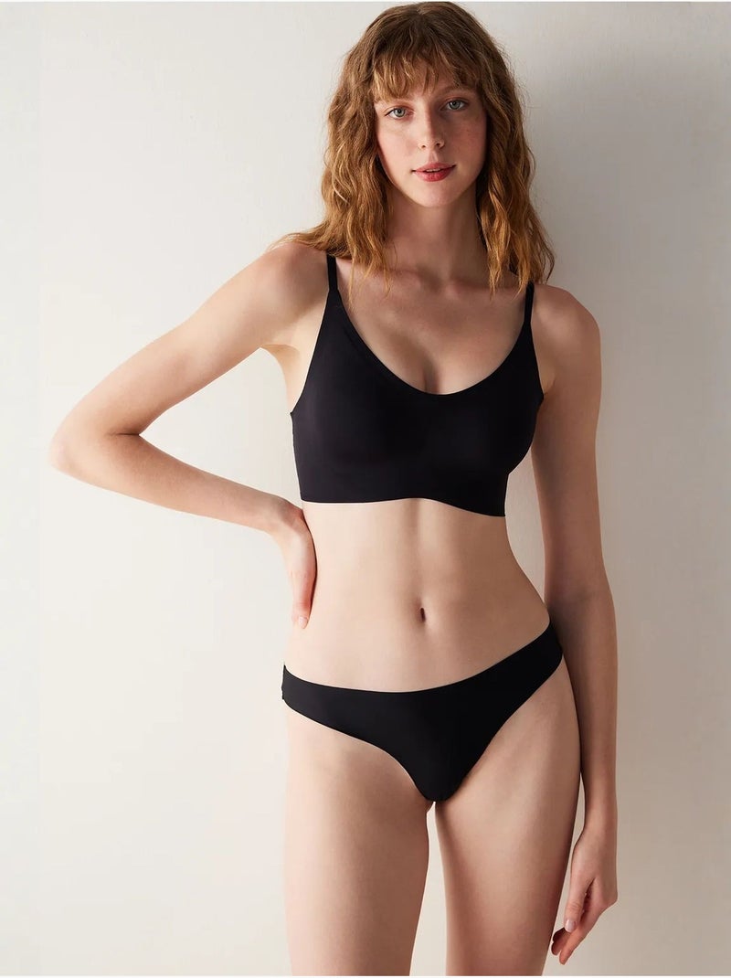 Soutien-gorge invisible sans coutures sans armatures, sans traces penti Noir - Kiabi