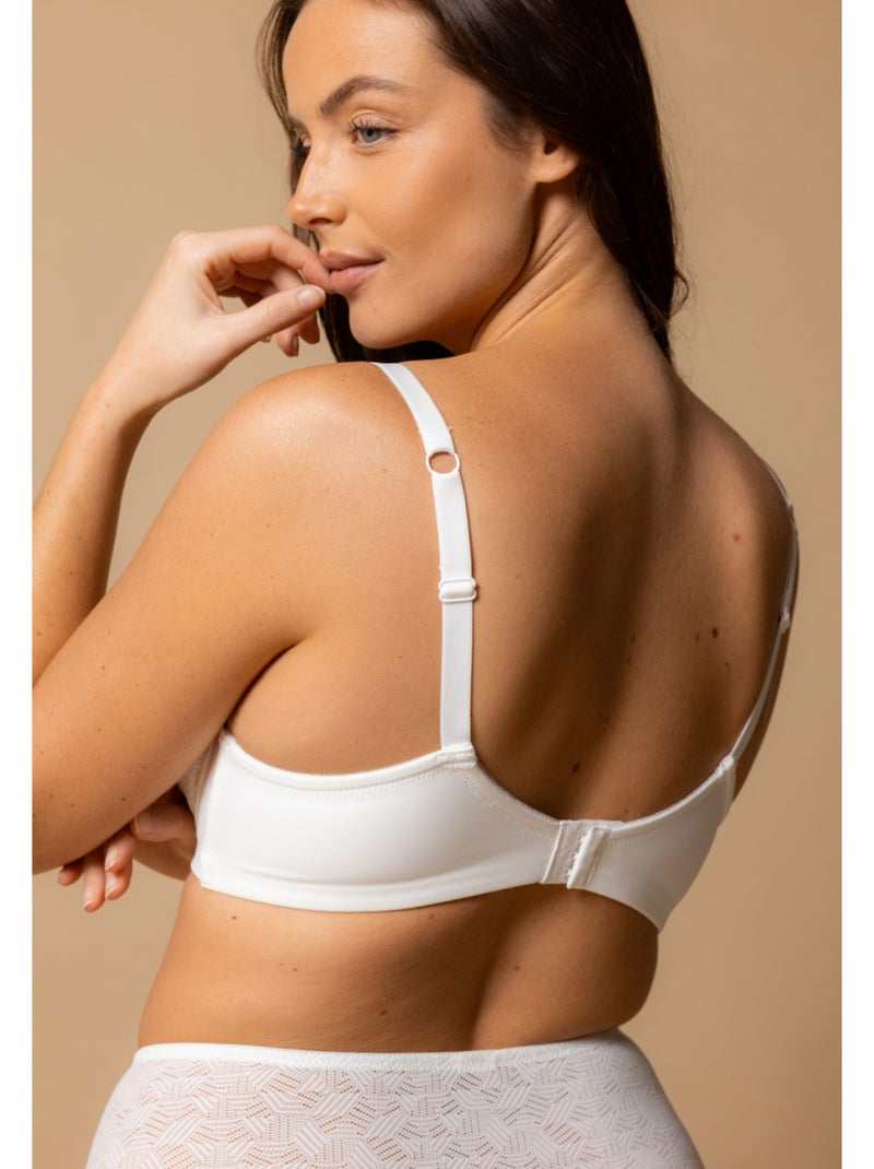 Soutien-gorge ivoire Aloes Blanc - Kiabi