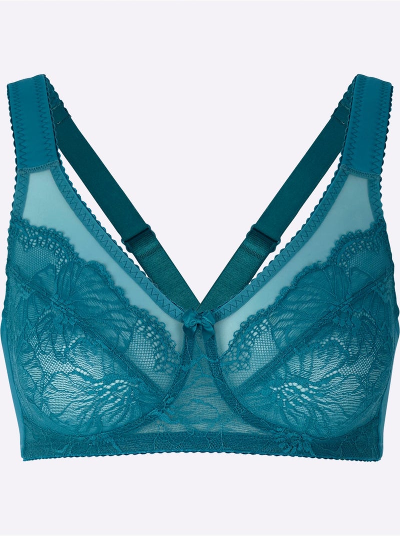 Soutien-gorge Large Sans Armatures - Moda Vilona Bleu pétrole - Kiabi