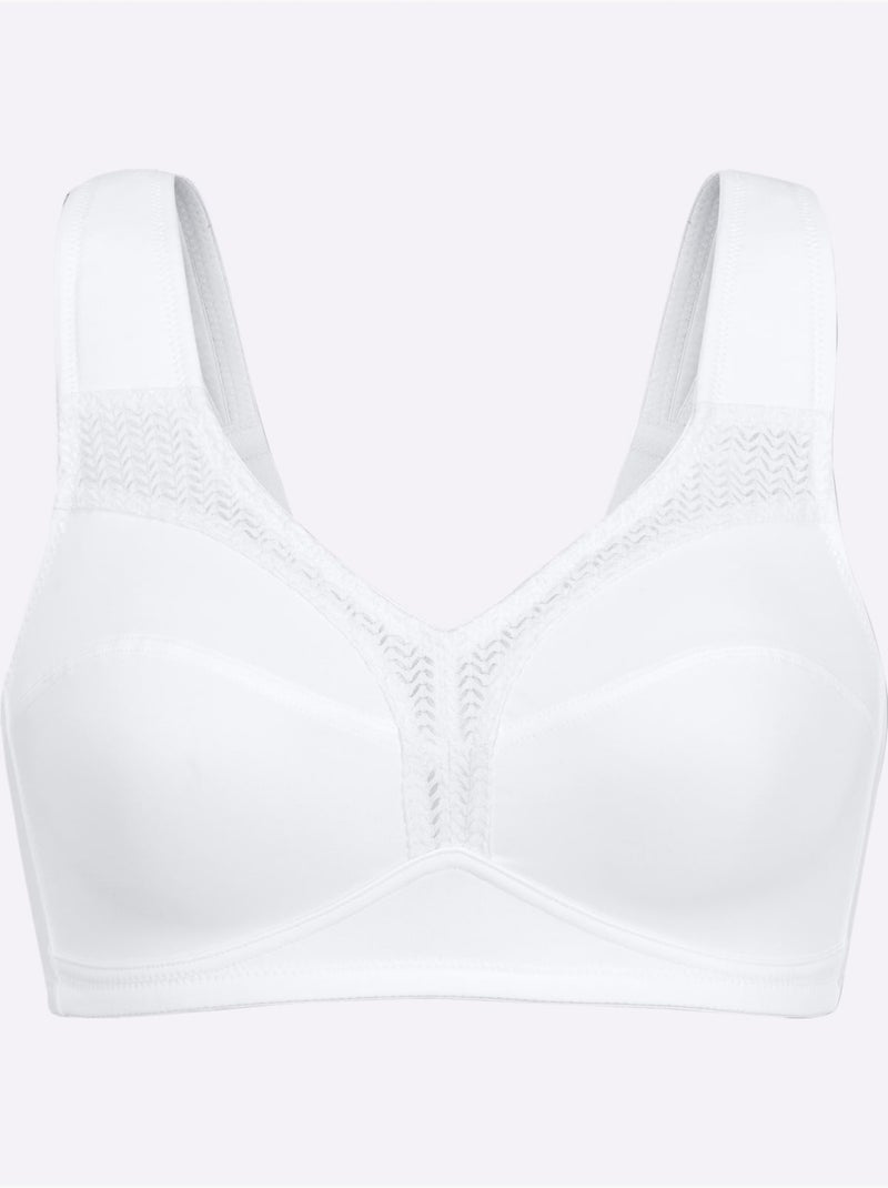 Soutien-gorge Large Sans Armatures - Witt Blanc - Kiabi