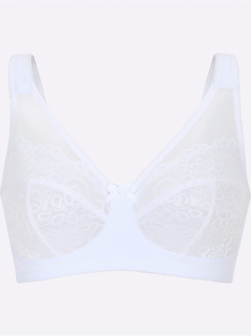 Soutien-gorge Large Sans Armatures - Witt Blanc - Kiabi