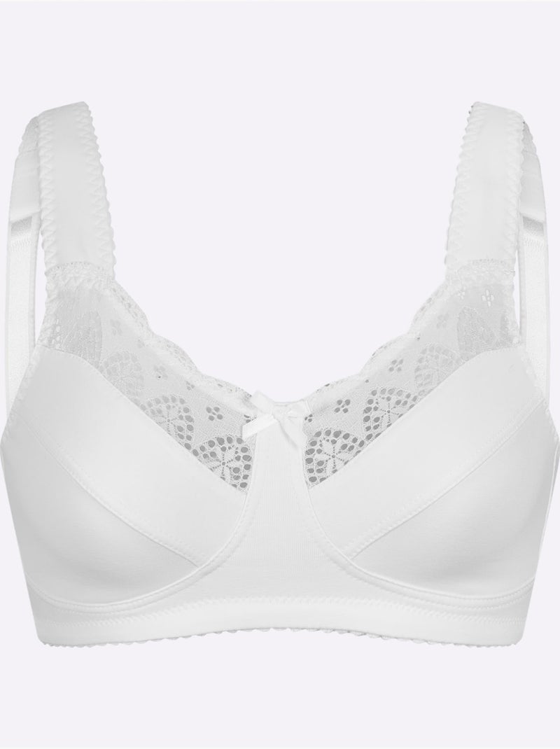 Soutien-gorge Large Sans Armatures - Witt Blanc - Kiabi
