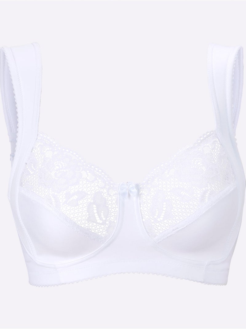 Soutien-gorge Large Sans Armatures - Witt Blanc - Kiabi
