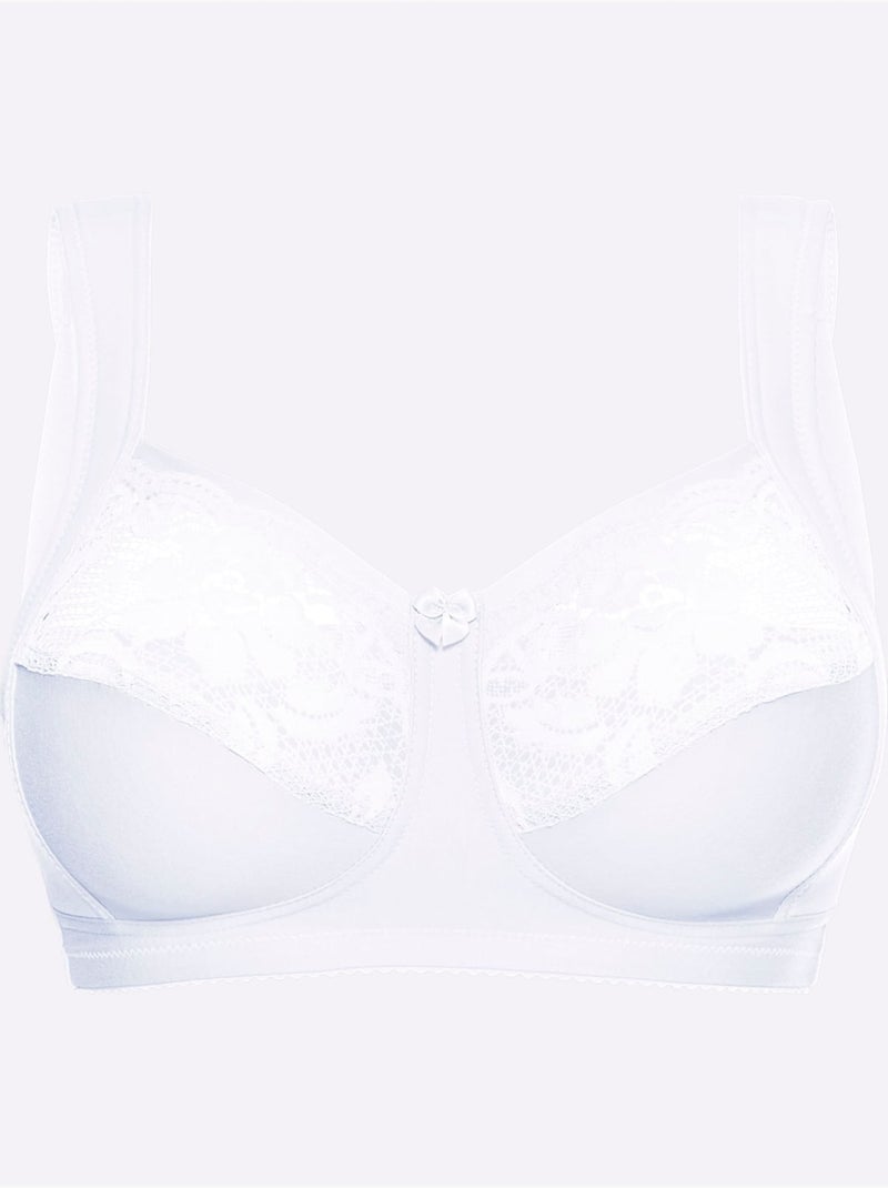 Soutien-gorge Large Sans Armatures - Witt Blanc - Kiabi