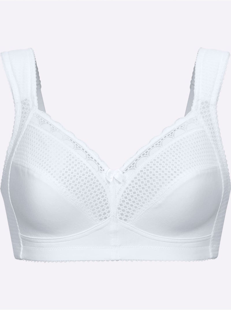Soutien-gorge Large Sans Armatures - Witt Blanc - Kiabi