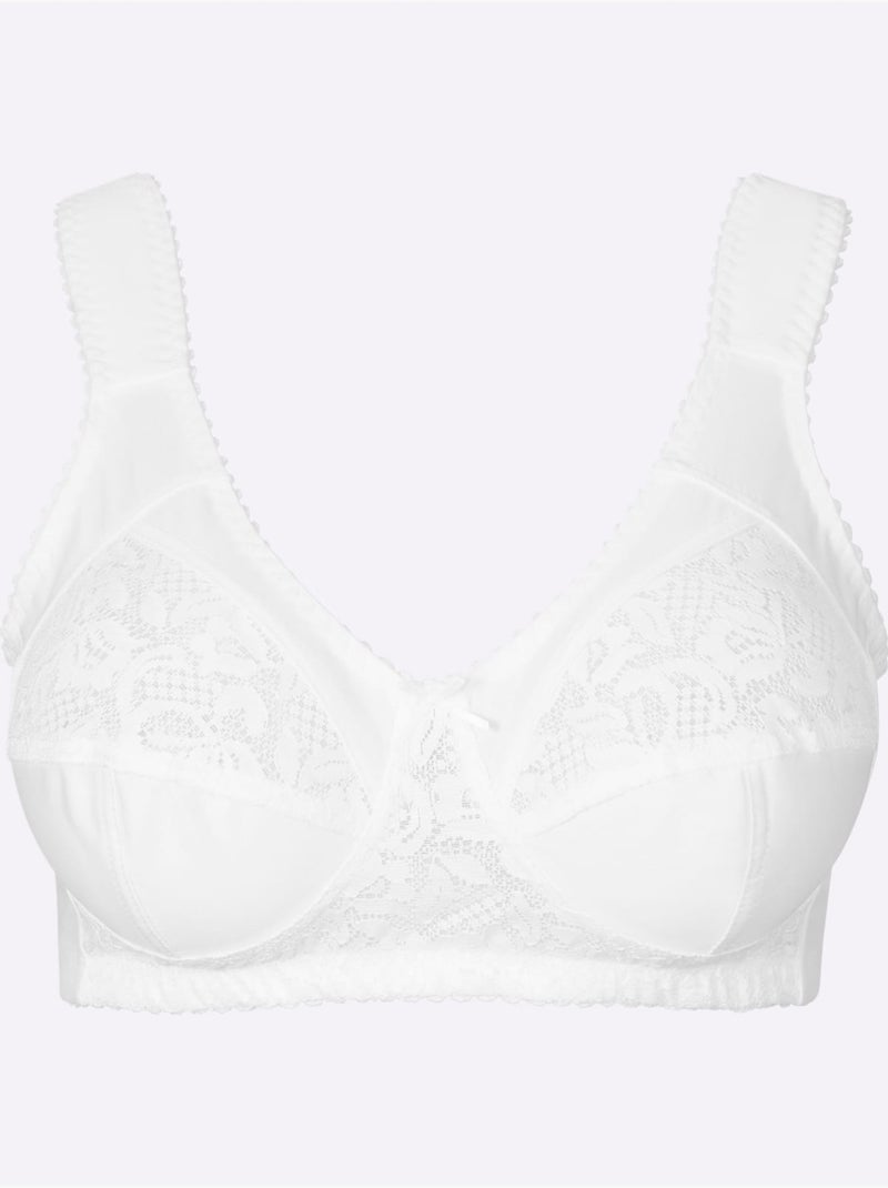 Soutien-gorge Large Sans Armatures - Witt Blanc - Kiabi