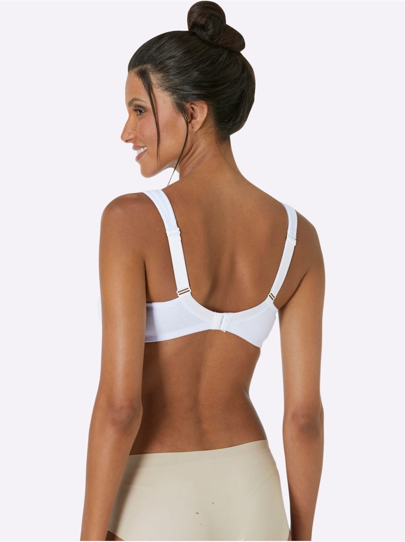 Soutien-gorge Large Sans Armatures - Witt Blanc - Kiabi