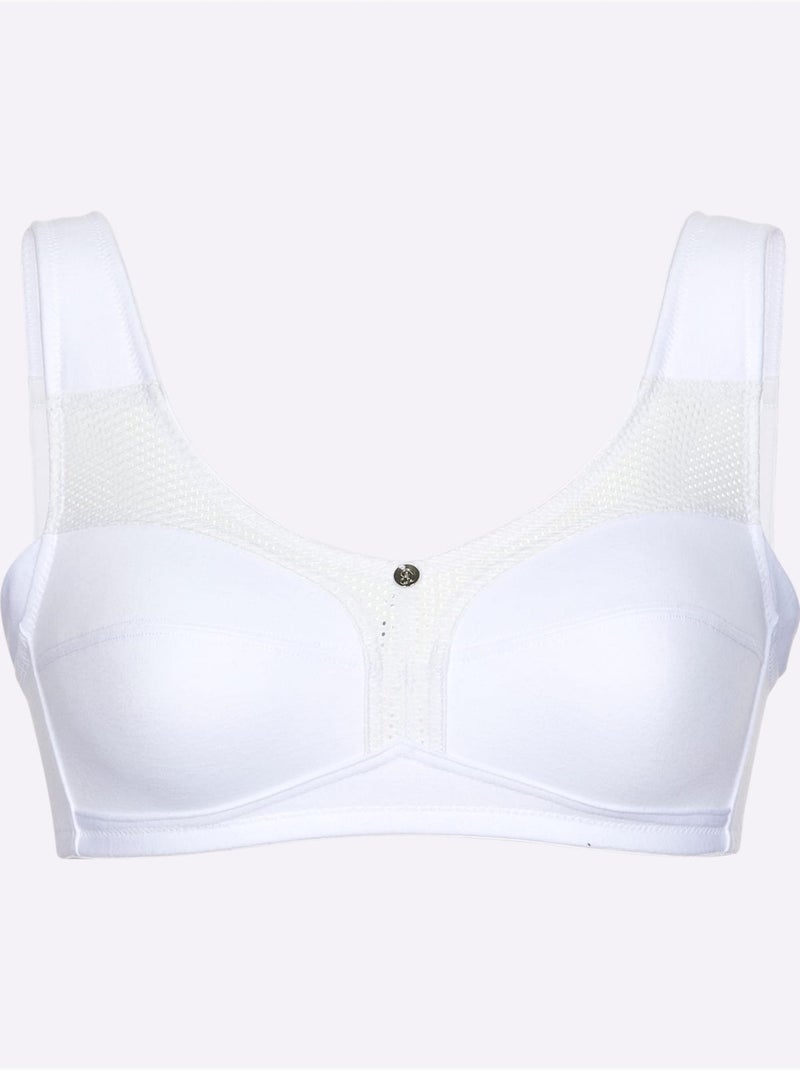 Soutien-gorge Large Sans Armatures - Witt Blanc - Kiabi