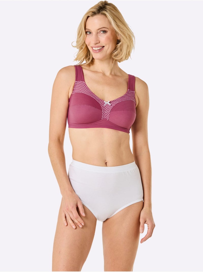 Soutien-gorge Large Sans Armatures - Witt Bruyère/Menthe - Kiabi