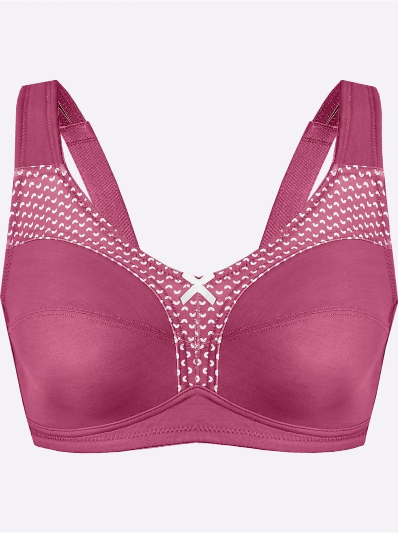 Soutien-gorge Large Sans Armatures - Witt Bruyère/Menthe - Kiabi