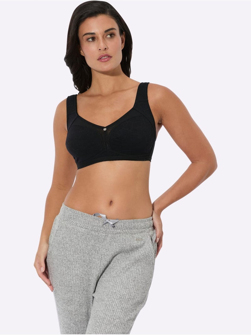 Soutien-gorge Large Sans Armatures - Witt Noir - Kiabi