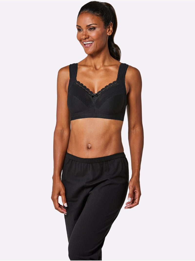 Soutien-gorge Large Sans Armatures - Witt Noir - Kiabi