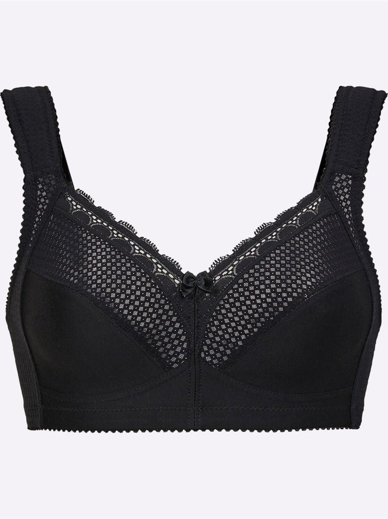 Soutien-gorge Large Sans Armatures - Witt Noir - Kiabi