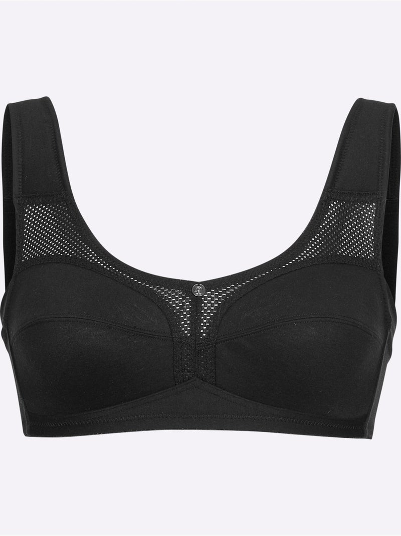 Soutien-gorge Large Sans Armatures - Witt Noir - Kiabi