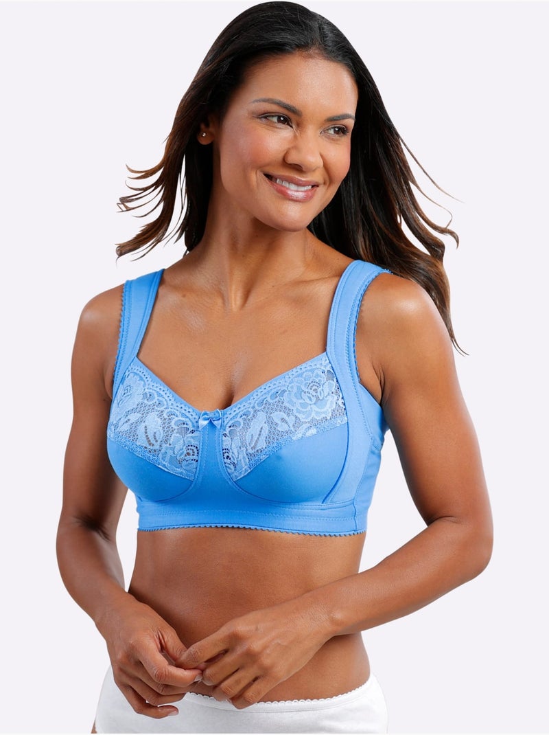 Soutien-gorge Large Sans Armatures - Witt Vert d'eau - Kiabi