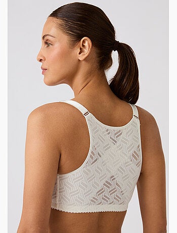 Soutien-gorge léger renfort dos sans armatures ouvert devant - damart