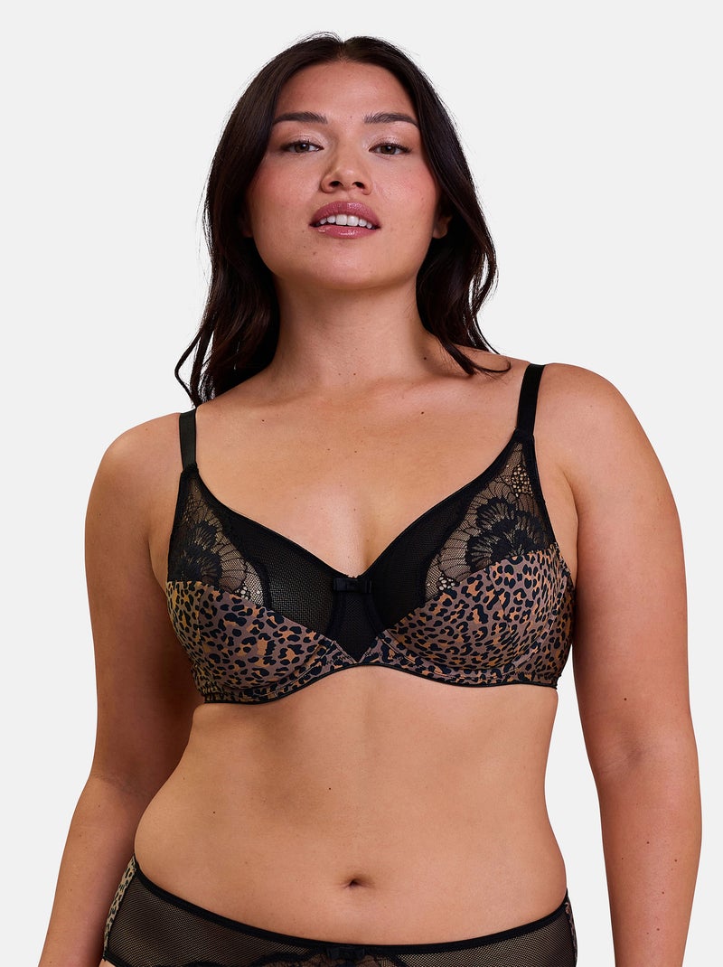 Soutien-gorge Léna Sans Complexe Noir Marron - Kiabi