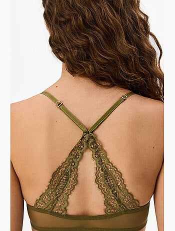 Soutien-gorge lolup rembourré push up à ouverture frontale penti