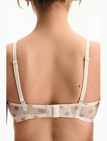 Soutien-gorge lotus mesh à pois, rembourré penti