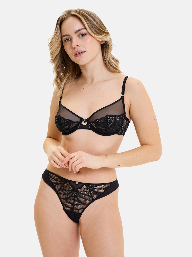 Soutien-gorge Lou Billet Doux Noir - Kiabi