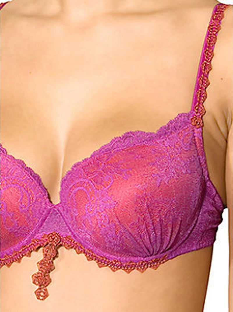 Soutien-gorge maintien préformé Violeta Rose fushia - Kiabi
