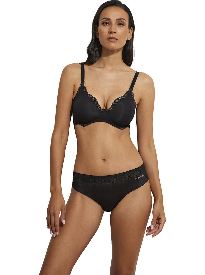 Soutien-gorge maternité allaitement préformé sans armatures Soluciones Noir - Kiabi